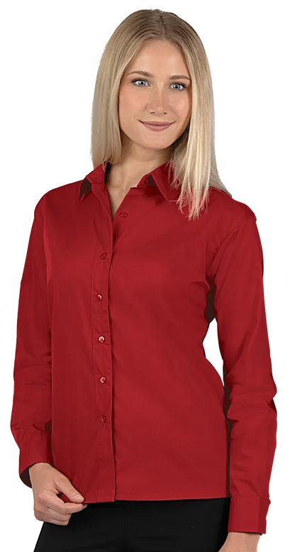 Blue Generation Ladies' L/S Value Poplin Shirt-BG6210