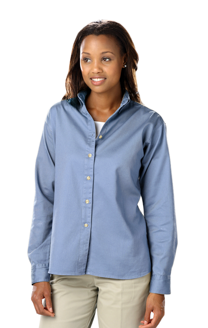 Blue Generation Women 100% Cotton Twill L/S Shirt