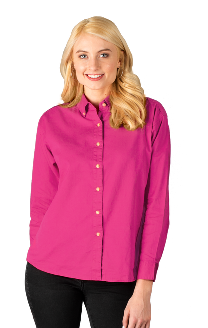 Blue Generation Women 100% Cotton Twill L/S Shirt