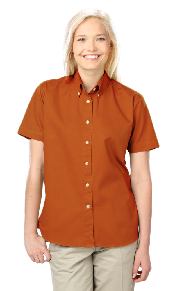 Blue Generation Women 100% Cotton Twill S/S Shirt