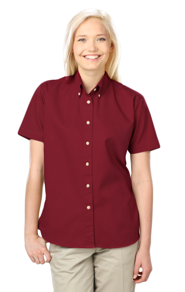 Blue Generation Women 100% Cotton Twill S/S Shirt