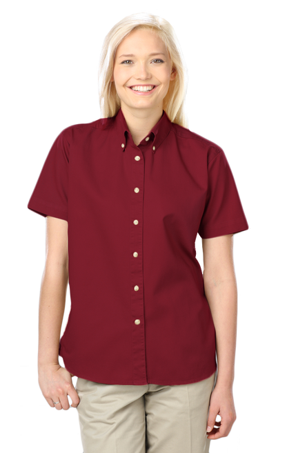 Blue Generation Women 100% Cotton Twill S/S Shirt