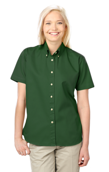 Blue Generation Women 100% Cotton Twill S/S Shirt