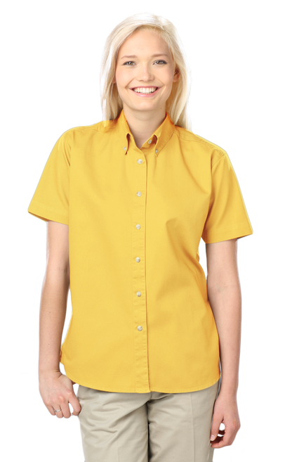 Blue Generation Women 100% Cotton Twill S/S Shirt