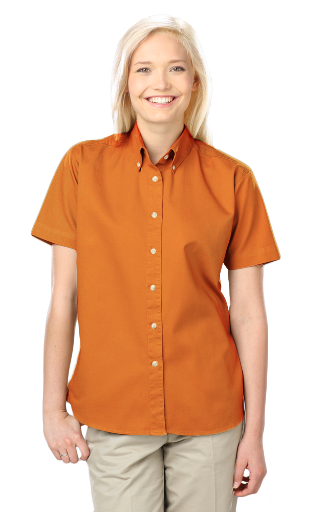 Blue Generation Women 100% Cotton Twill S/S Shirt