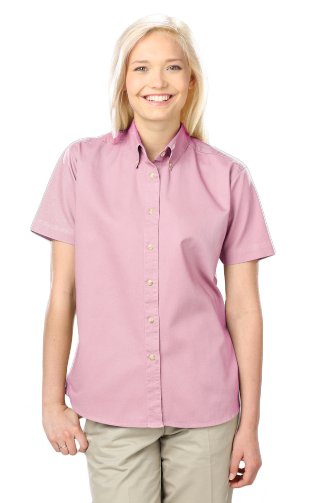 Blue Generation Women 100% Cotton Twill S/S Shirt