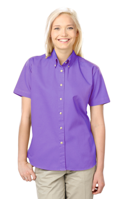 Blue Generation Women 100% Cotton Twill S/S Shirt