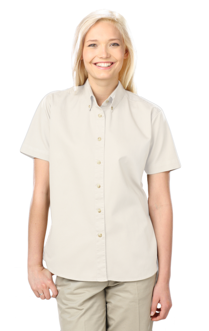 Blue Generation Women 100% Cotton Twill S/S Shirt