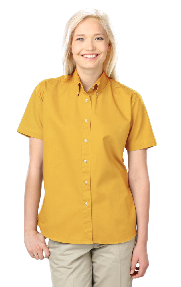 Blue Generation Women 100% Cotton Twill S/S Shirt