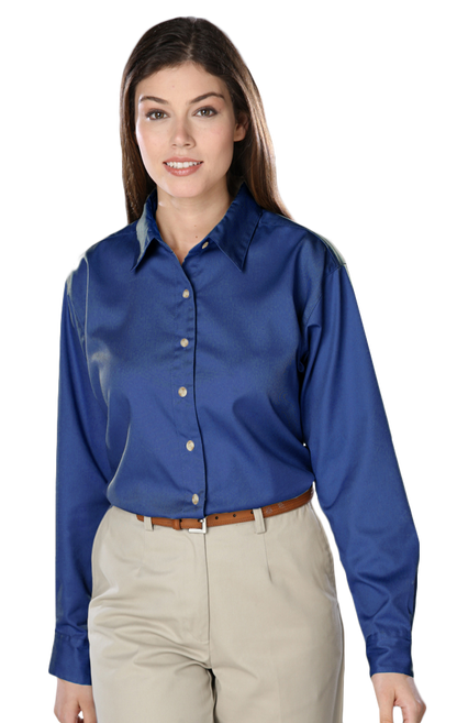 Blue Generation Women Teflon Twill L/S Shirt