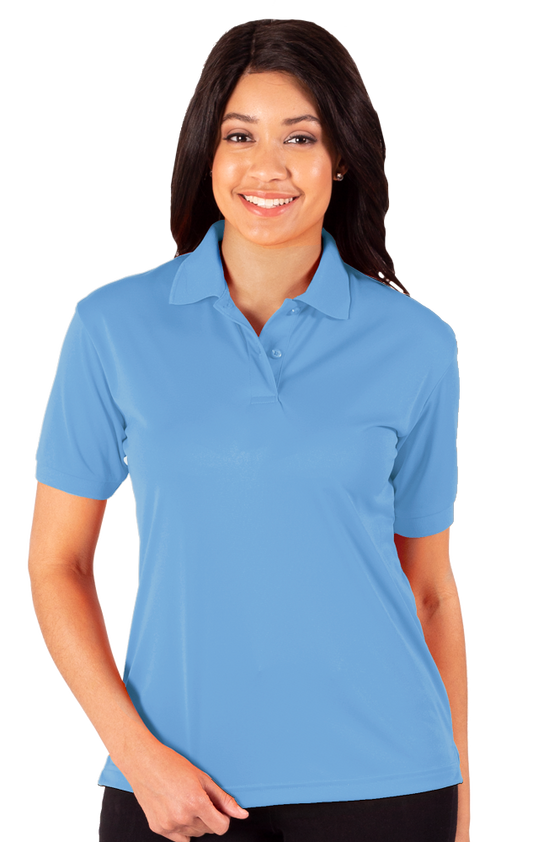 Blue Generation Ladies' Snag Resistant Wicking Polo-BG6224 -Light Blue