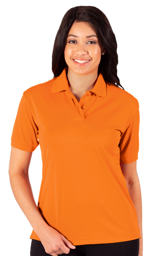 Blue Generation Ladies' Snag Resistant Wicking Polo-BG6224 -Orange