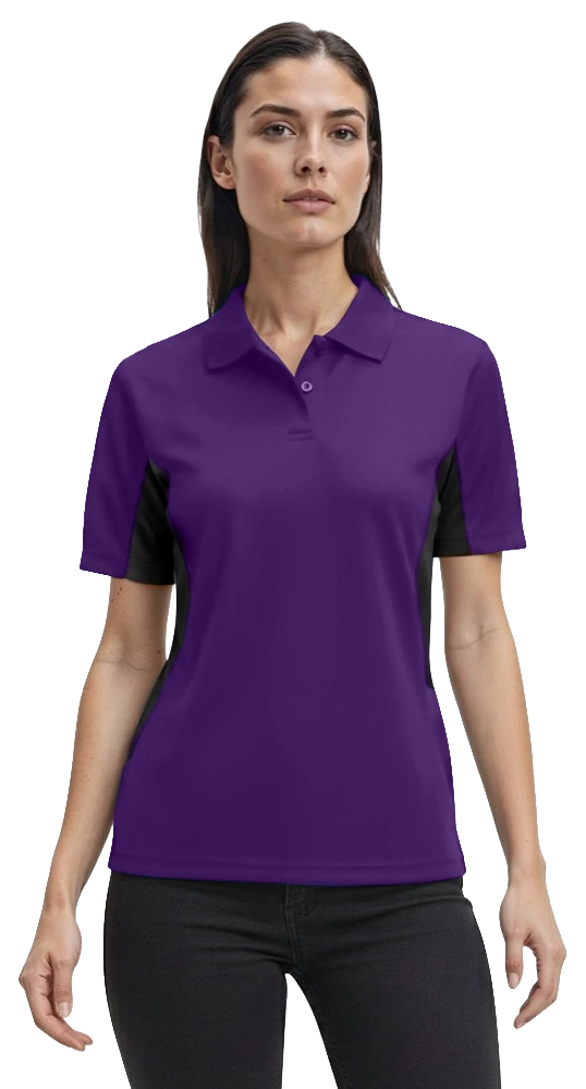 Blue Generation Ladies' Snag Resistant Colorblock Polo-BG6226