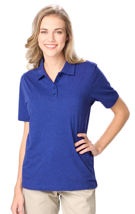 Blue Generation Ladies' Heathered Polo-BG6229