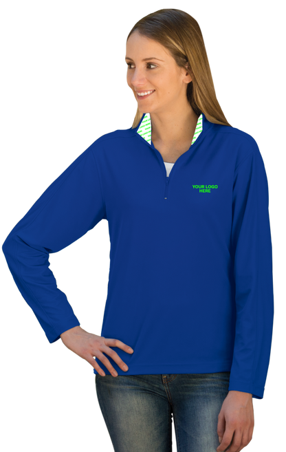 Blue Generation Your Logo Here Wicking Pullover-BG6230H