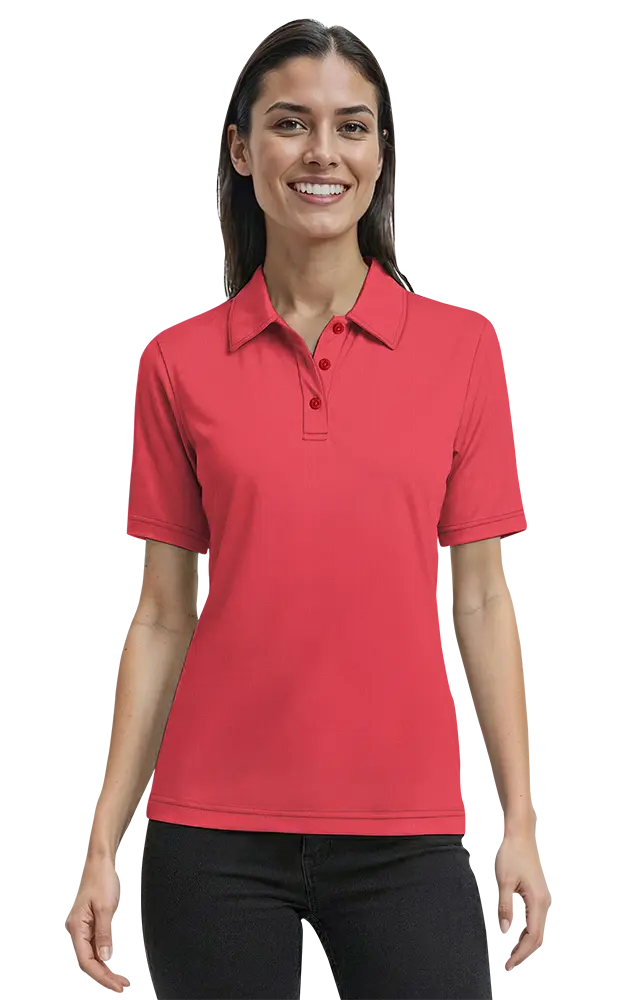 Blue Generation Ladies Short-Sleeve Nailhead Polo-BG6232