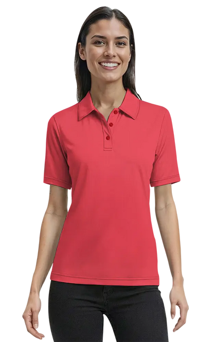 Blue Generation Ladies Short-Sleeve Nailhead Polo-BG6232