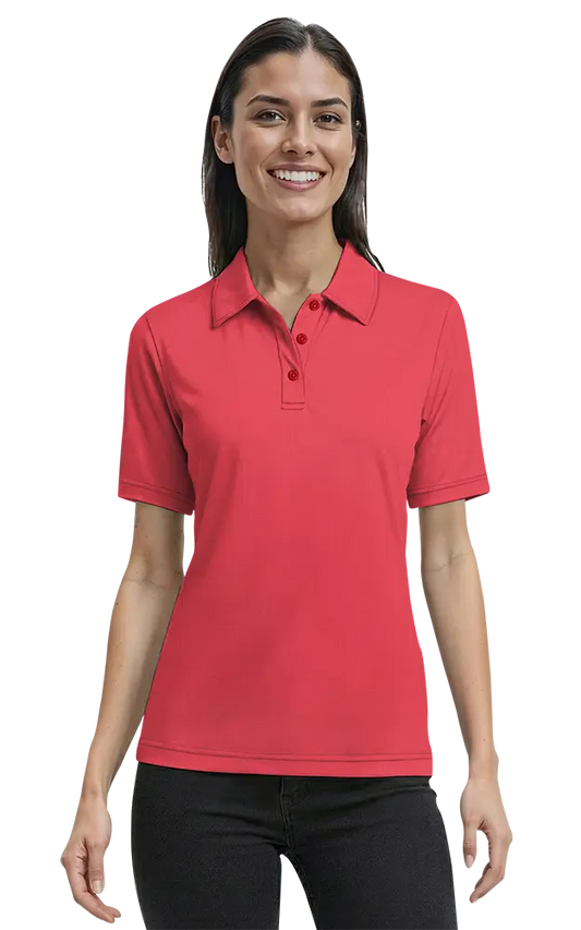 Blue Generation Ladies Short-Sleeve Nailhead Polo-BG6232