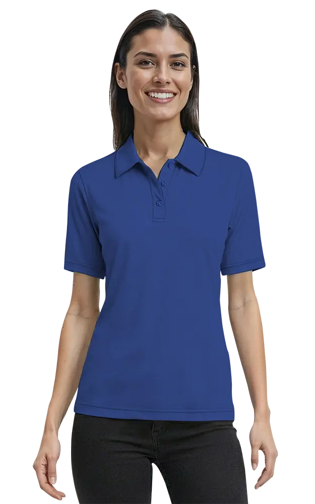 Blue Generation Ladies Short-Sleeve Nailhead Polo-BG6232