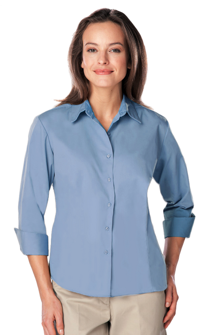 Women 3/4 Sleeve Poplin Shirt
