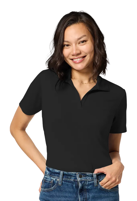 Blue Generation Ladies Titan V-Neck Polo-BG6303