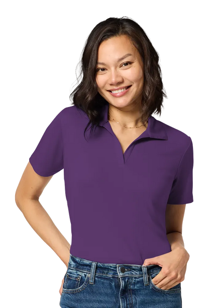 Blue Generation Ladies Titan V-Neck Polo-BG6303