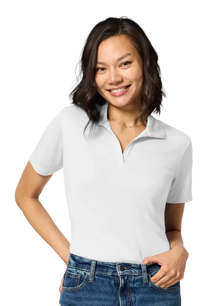 Blue Generation Ladies Titan V-Neck Polo-BG6303