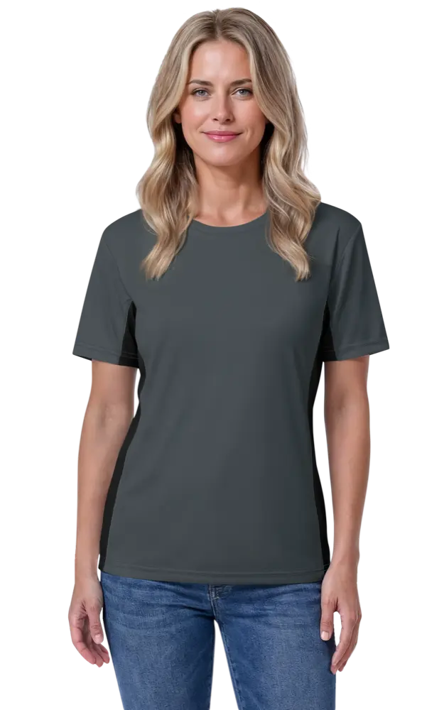 Blue Generation Ladies' Colorblock Tee-BG6304