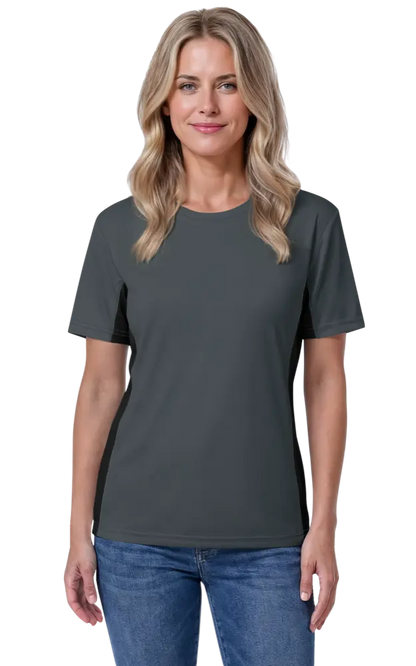 Blue Generation Ladies' Colorblock Tee-BG6304