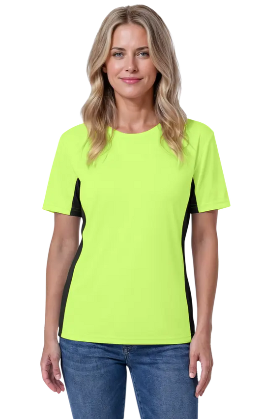 Blue Generation Ladies' Colorblock Tee-BG6304
