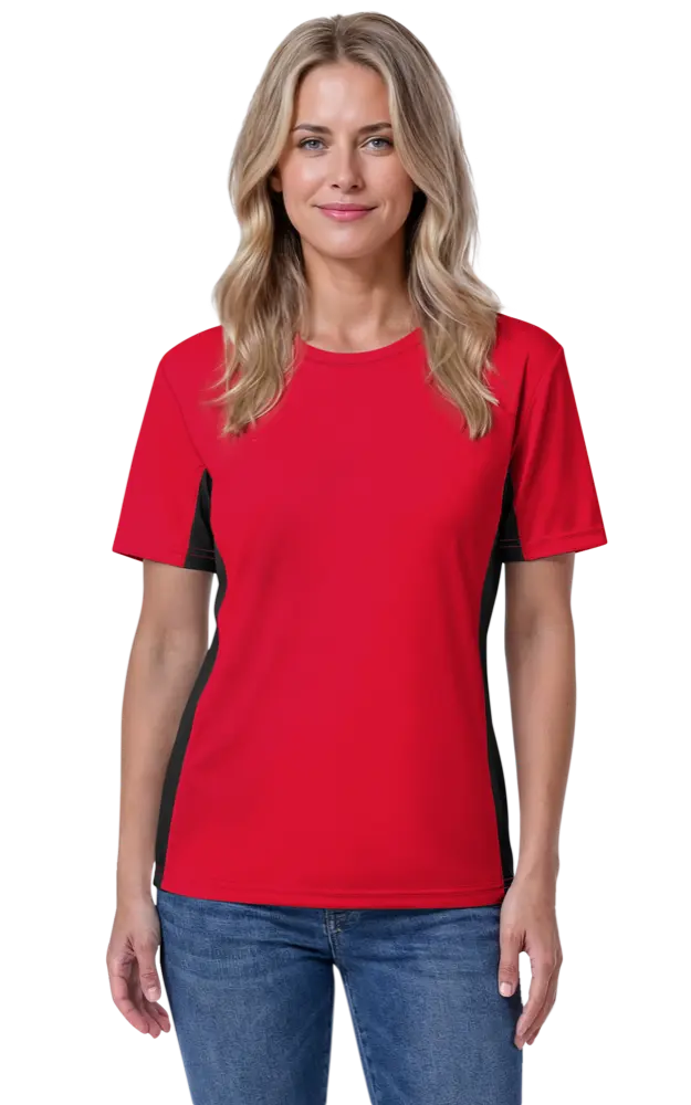 Blue Generation Ladies' Colorblock Tee-BG6304
