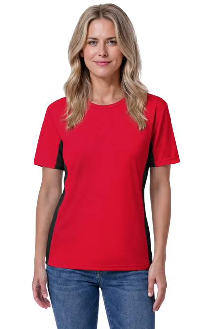 Blue Generation Ladies' Colorblock Tee-BG6304