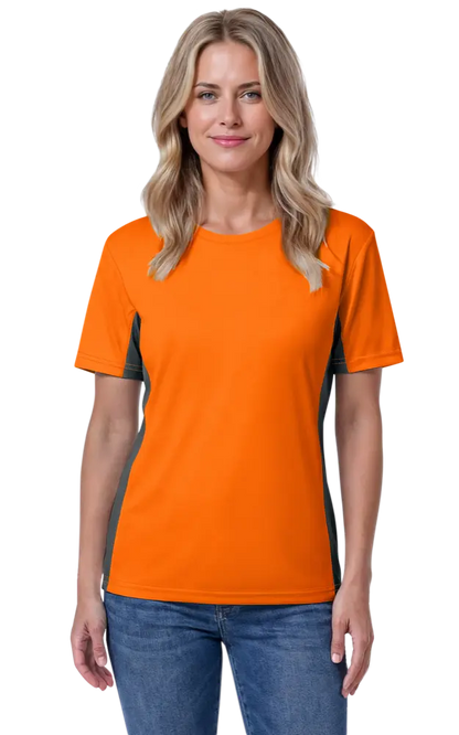 Blue Generation Ladies' Colorblock Tee-BG6304