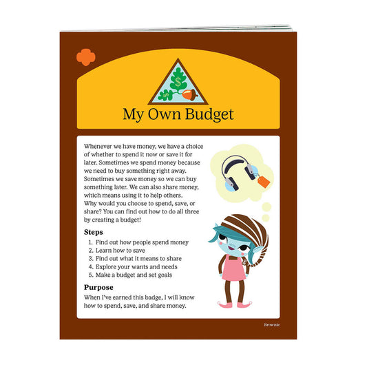 Brownie My Own Budget Badge Requirements