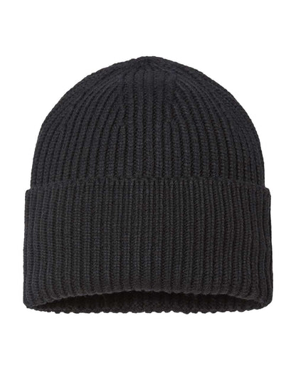 Atlantis Headwear - Sustainable Chunky Rib Cuffed Beanie - OAK