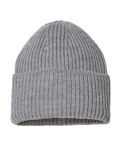 Atlantis Headwear - Sustainable Chunky Rib Cuffed Beanie - OAK