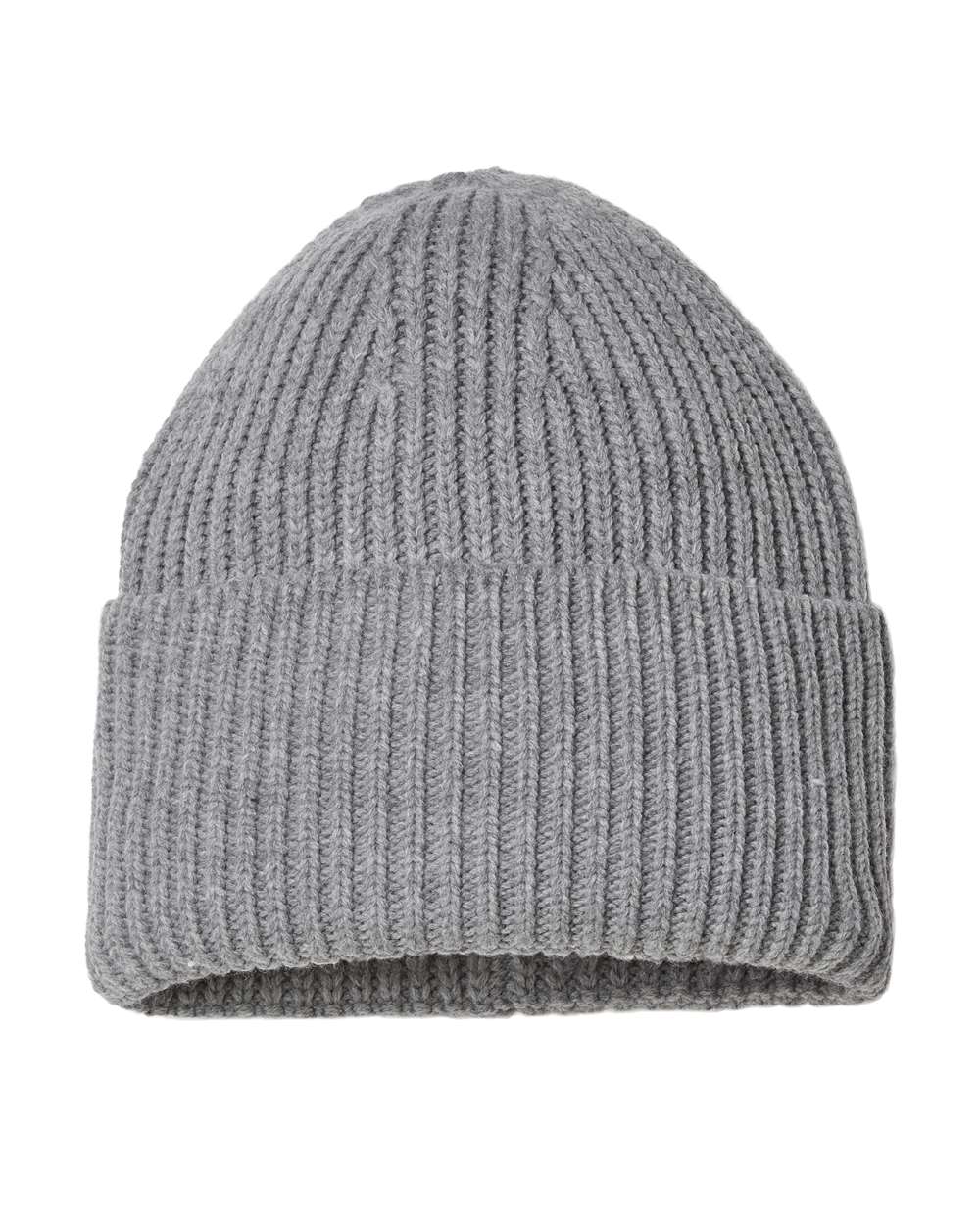 Atlantis Headwear - Sustainable Chunky Rib Cuffed Beanie - OAK