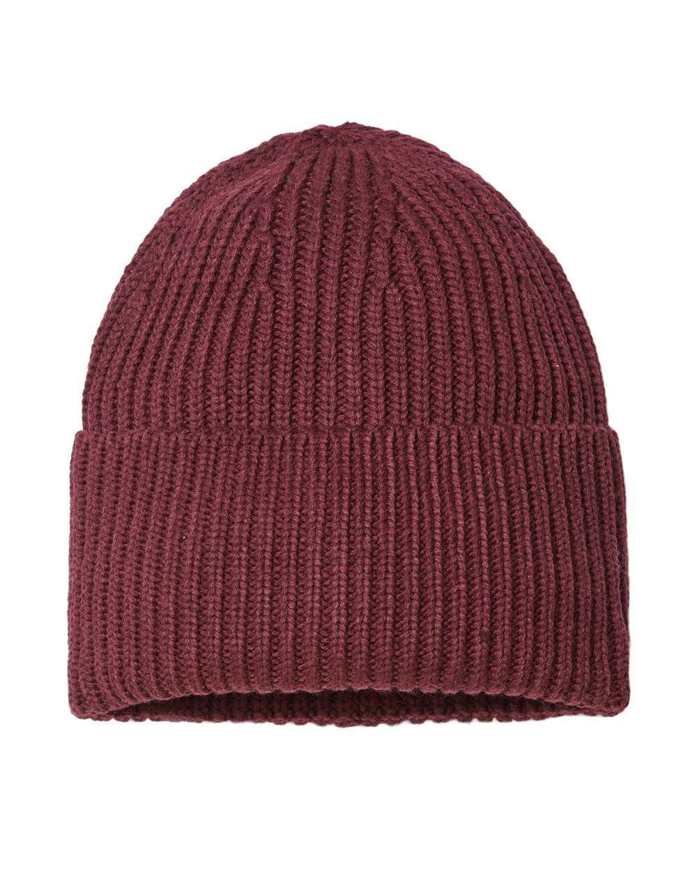 Atlantis Headwear - Sustainable Chunky Rib Cuffed Beanie - OAK