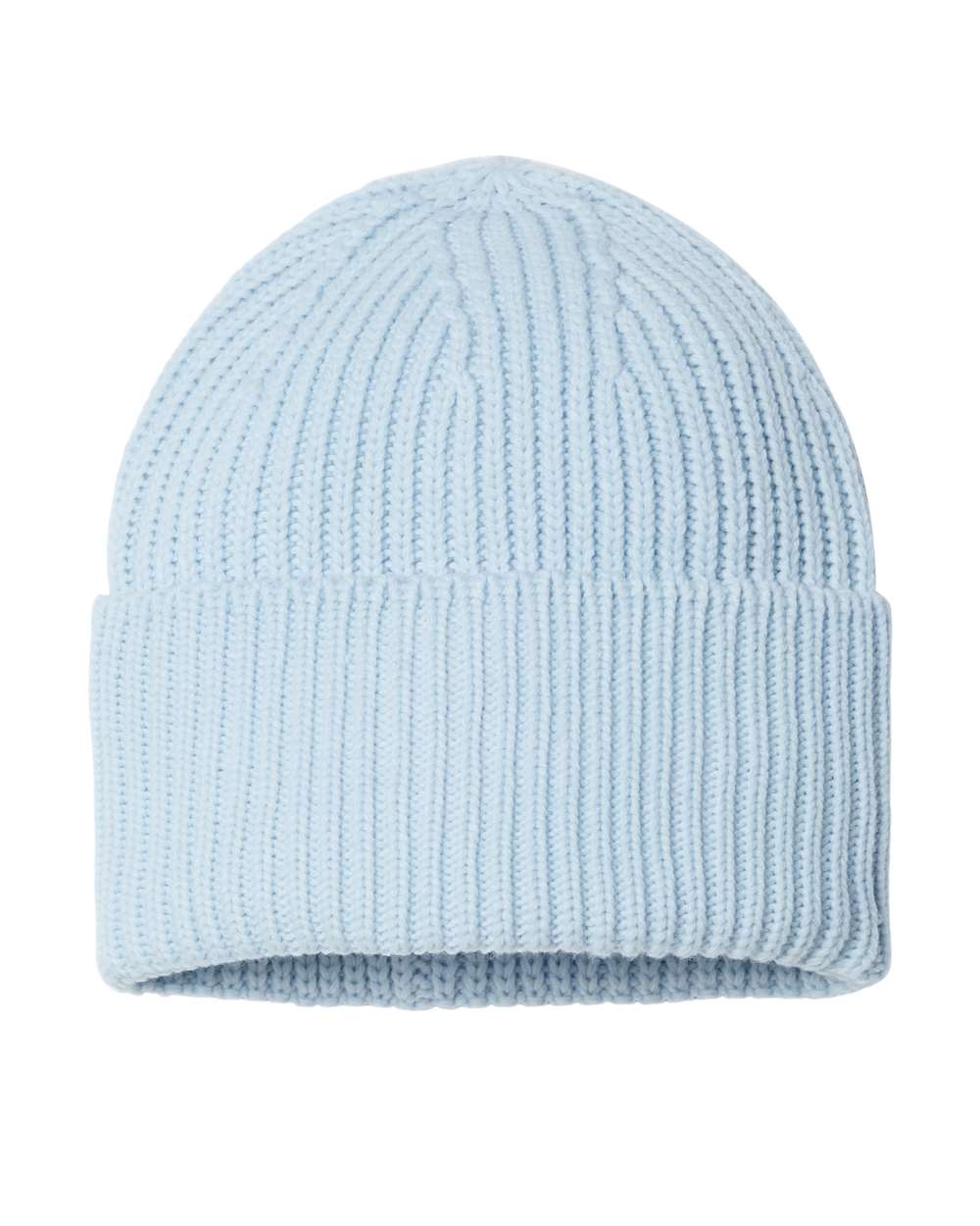 Atlantis Headwear - Sustainable Chunky Rib Cuffed Beanie - OAK