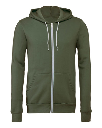 BELLA + CANVAS Sponge Fleece Full-Zip Hoodie