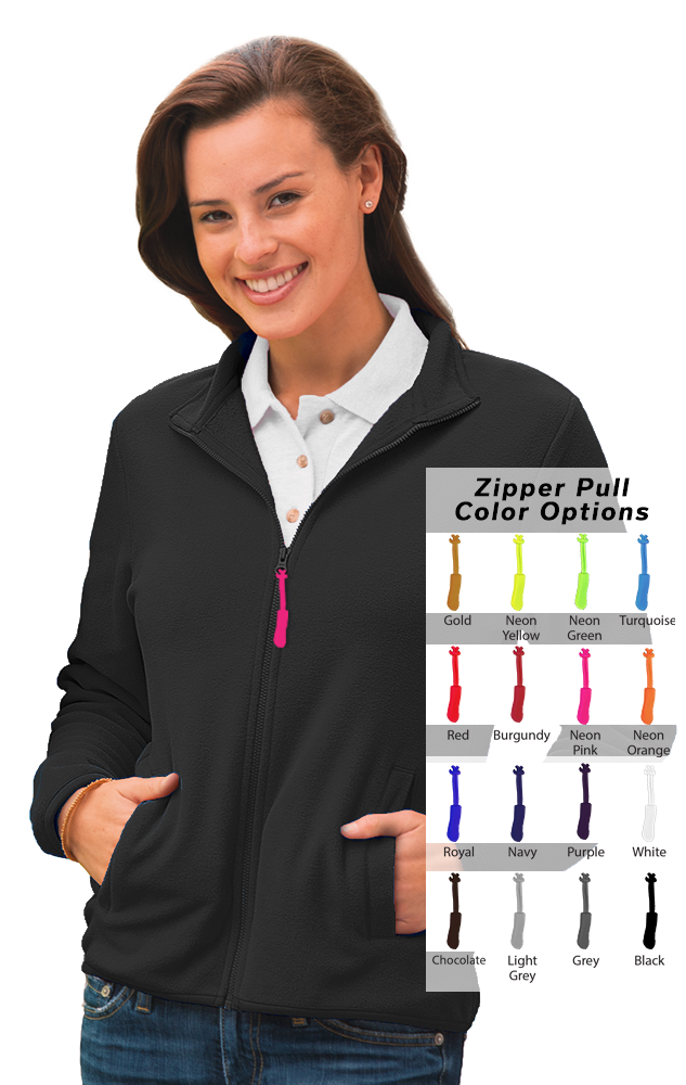 Blue Generation Custom Zipper Pull Polar Fleece Jacket-BG6951B