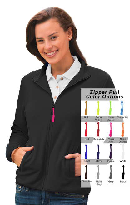 Blue Generation Custom Zipper Pull Polar Fleece Jacket-BG6951B