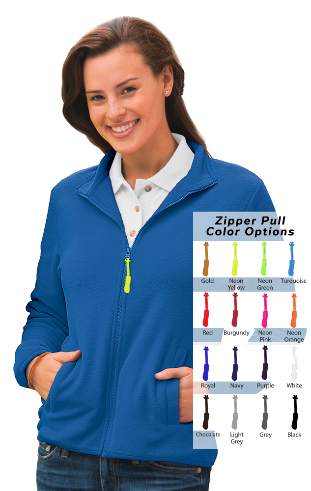 Blue Generation Custom Zipper Pull Polar Fleece Jacket-BG6951B