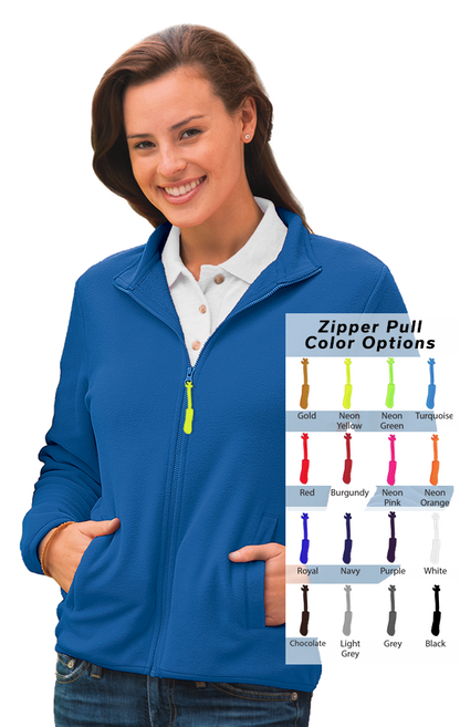 Blue Generation Custom Zipper Pull Polar Fleece Jacket-BG6951B