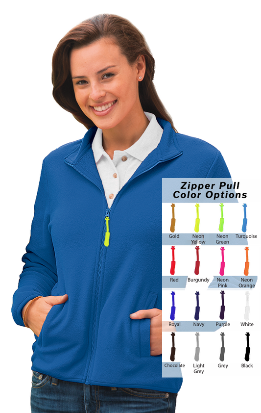 Blue Generation Custom Zipper Pull Polar Fleece Jacket-BG6951B