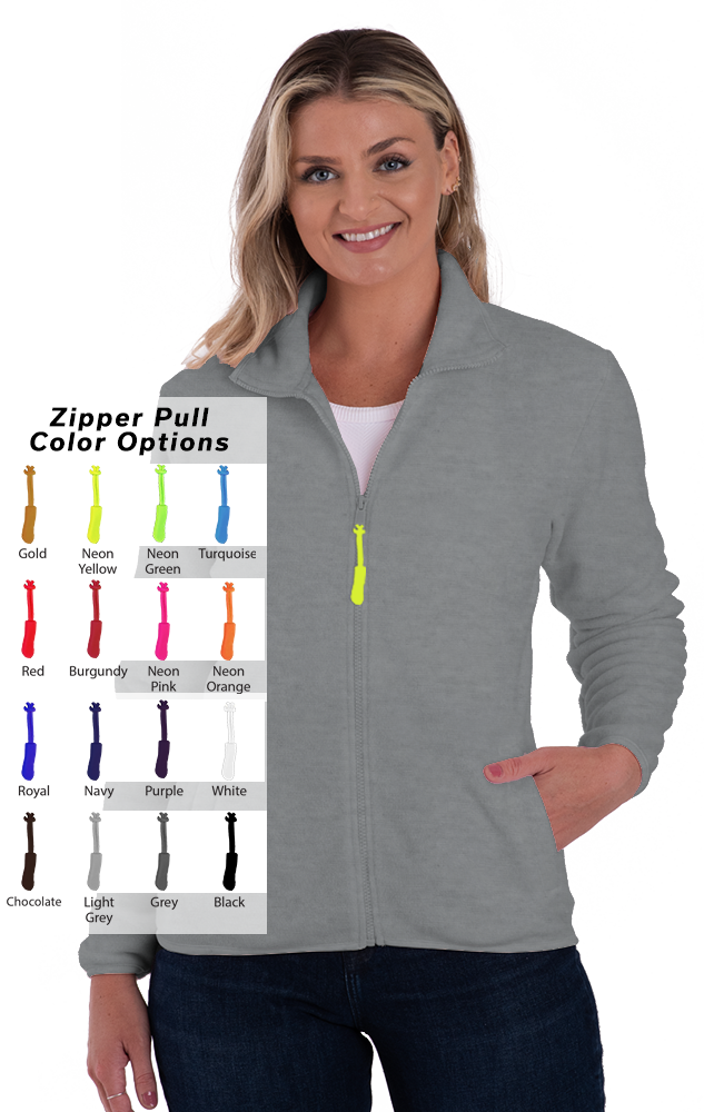 Blue Generation Custom Zipper Pull Polar Fleece Jacket-BG6951B