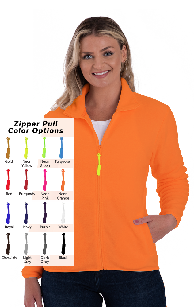 Blue Generation Custom Zipper Pull Polar Fleece Jacket-BG6951B