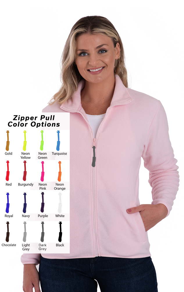 Blue Generation Custom Zipper Pull Polar Fleece Jacket-BG6951B