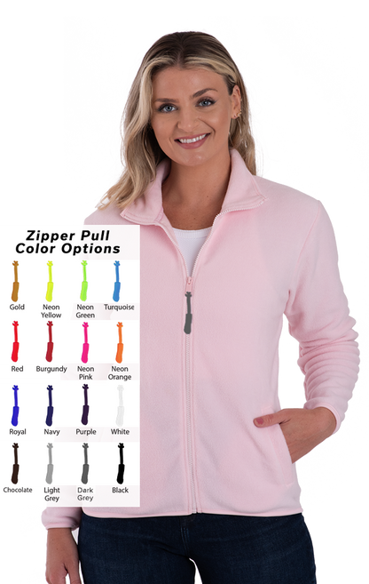 Blue Generation Custom Zipper Pull Polar Fleece Jacket-BG6951B