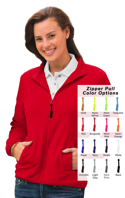 Blue Generation Custom Zipper Pull Polar Fleece Jacket-BG6951B